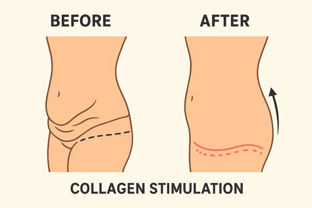 Before and after results for sagging skin after weight loss injections Bagshot